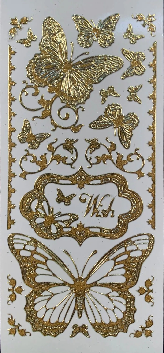 Glittery Butterfly Dazzlesâ¢ Stickers