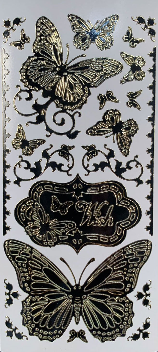 Gilded Butterfly Dazzles™ Stickers