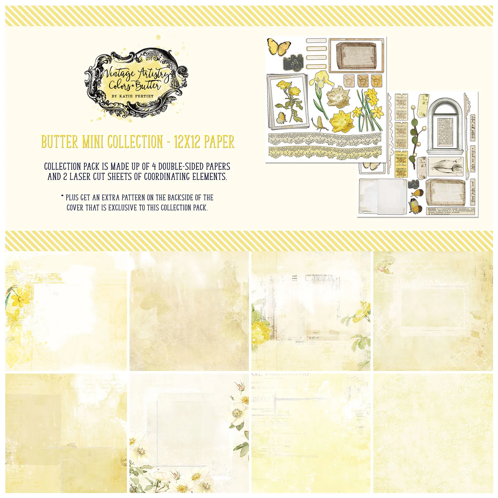 Butter Vintage Artistry 12x12 Collection Pack