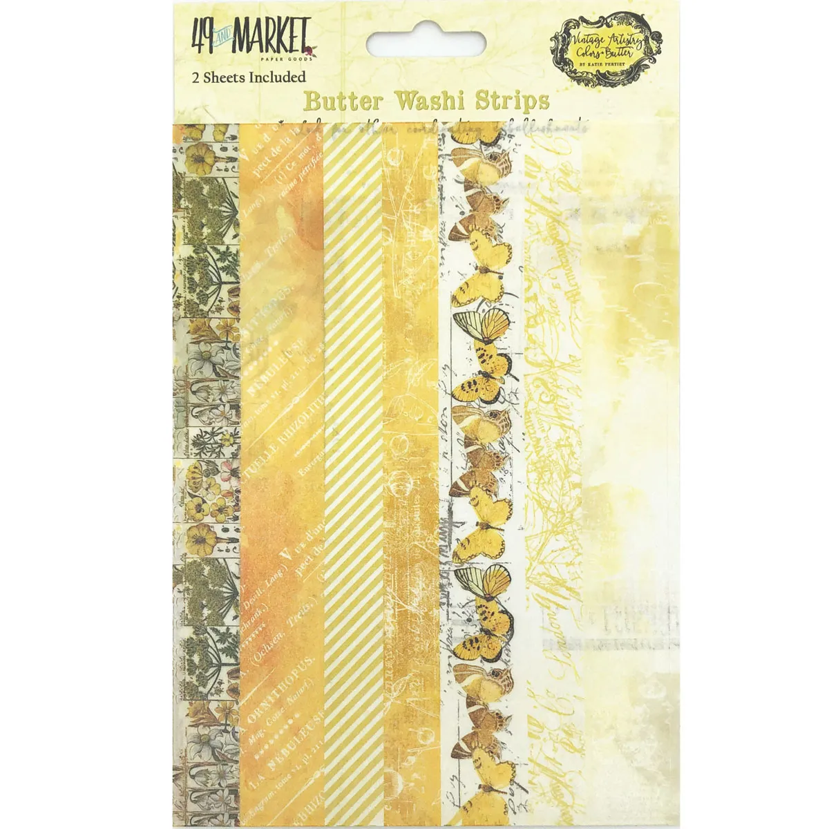 Butter Washi Strips Vintage Artistry