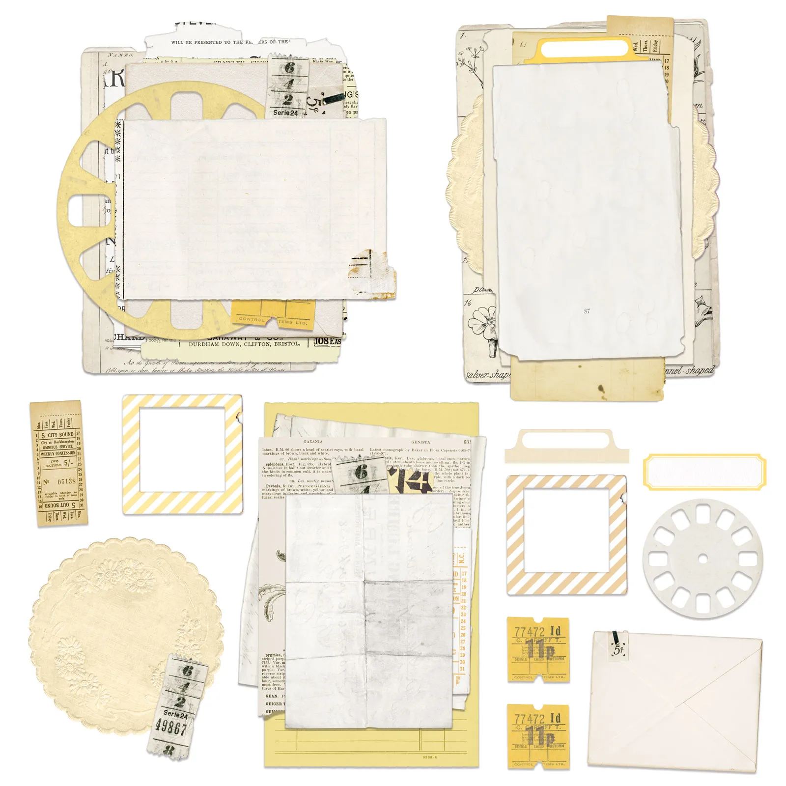 Butter Ephemera Stack Vintage Artistry