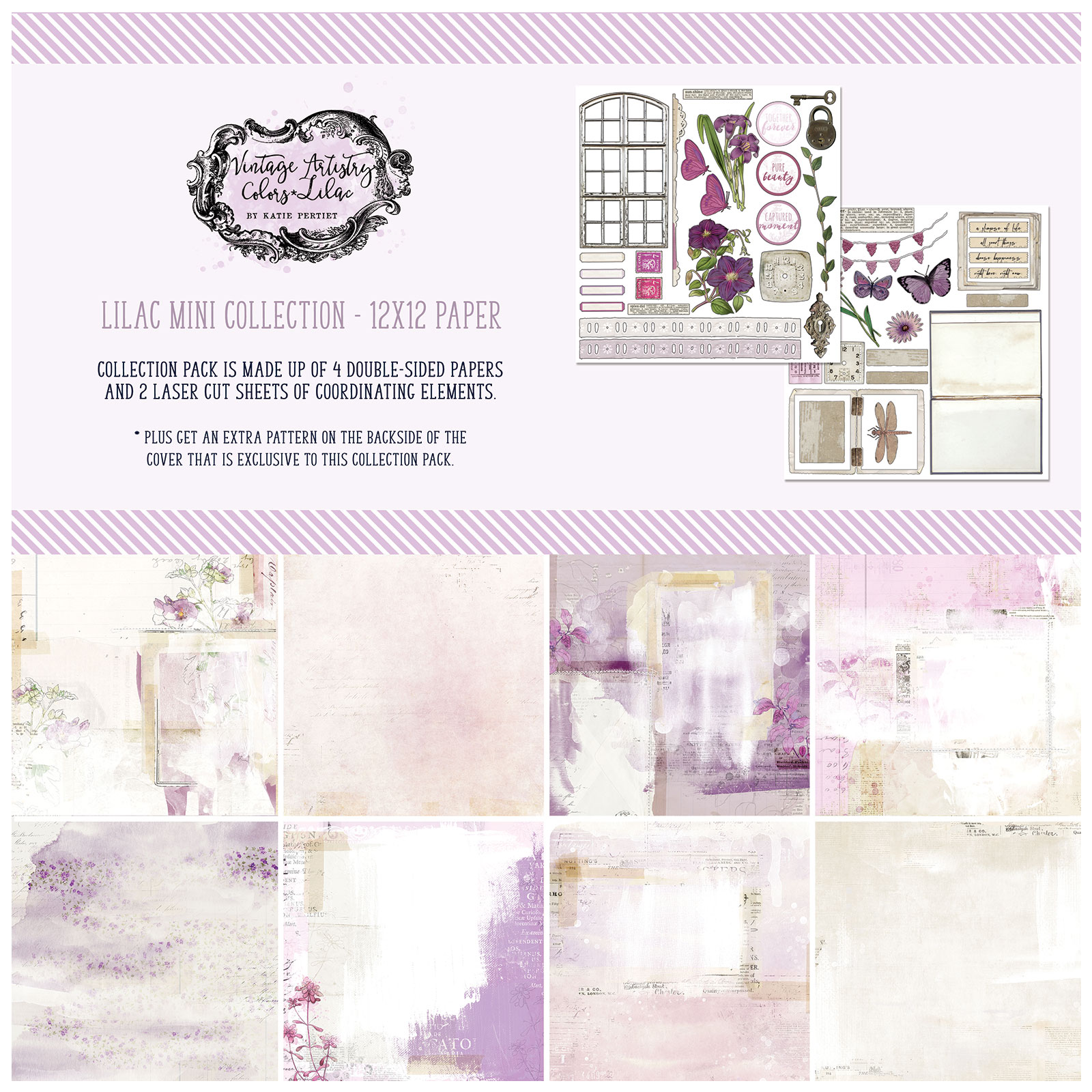 Lilac Vintage Artistry 12x12 Collection Pack