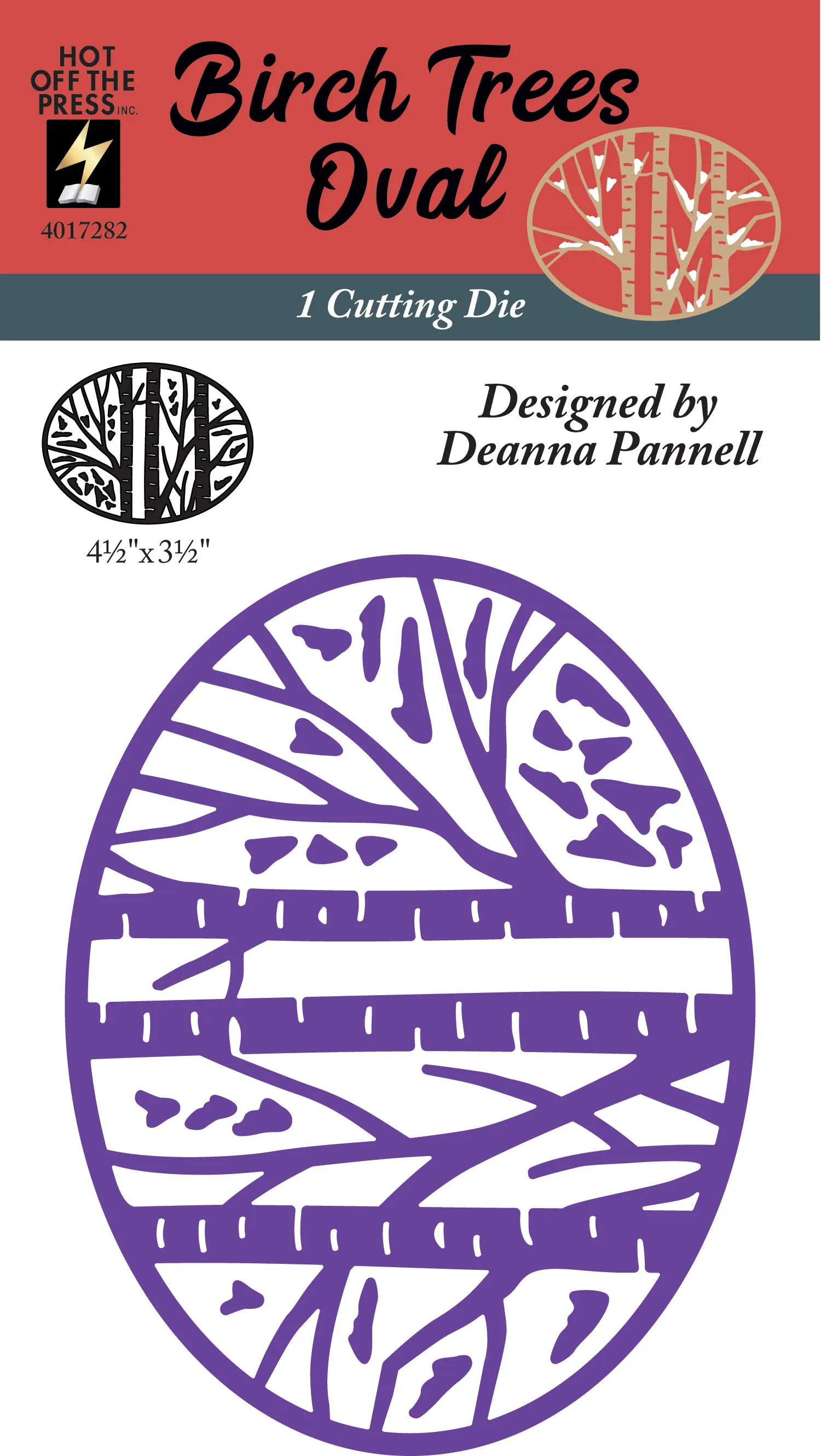 Birch Tree Oval Cutting Die