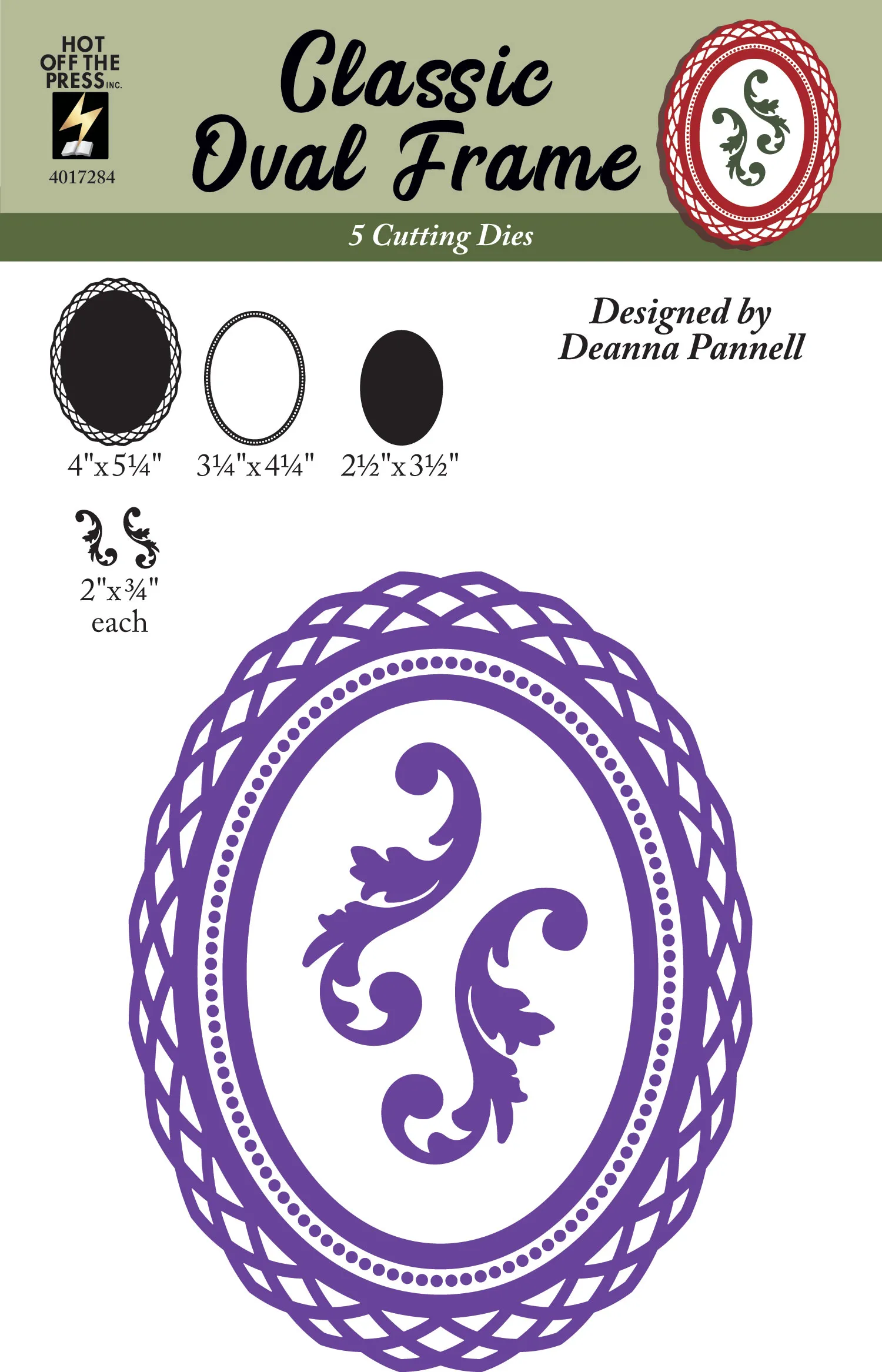 Classic Oval Frame Cutting Dies