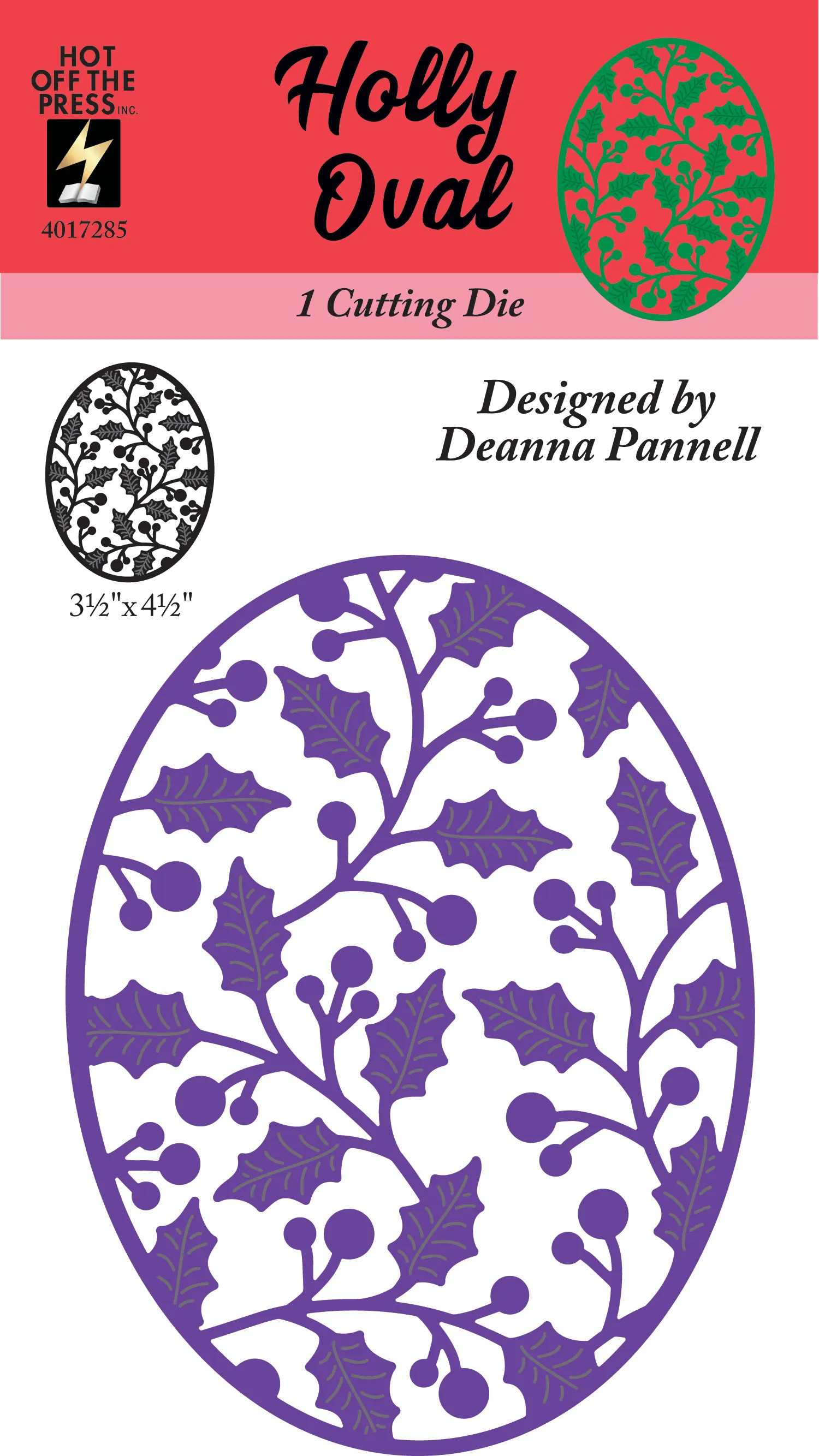 Holly Oval Cutting Die