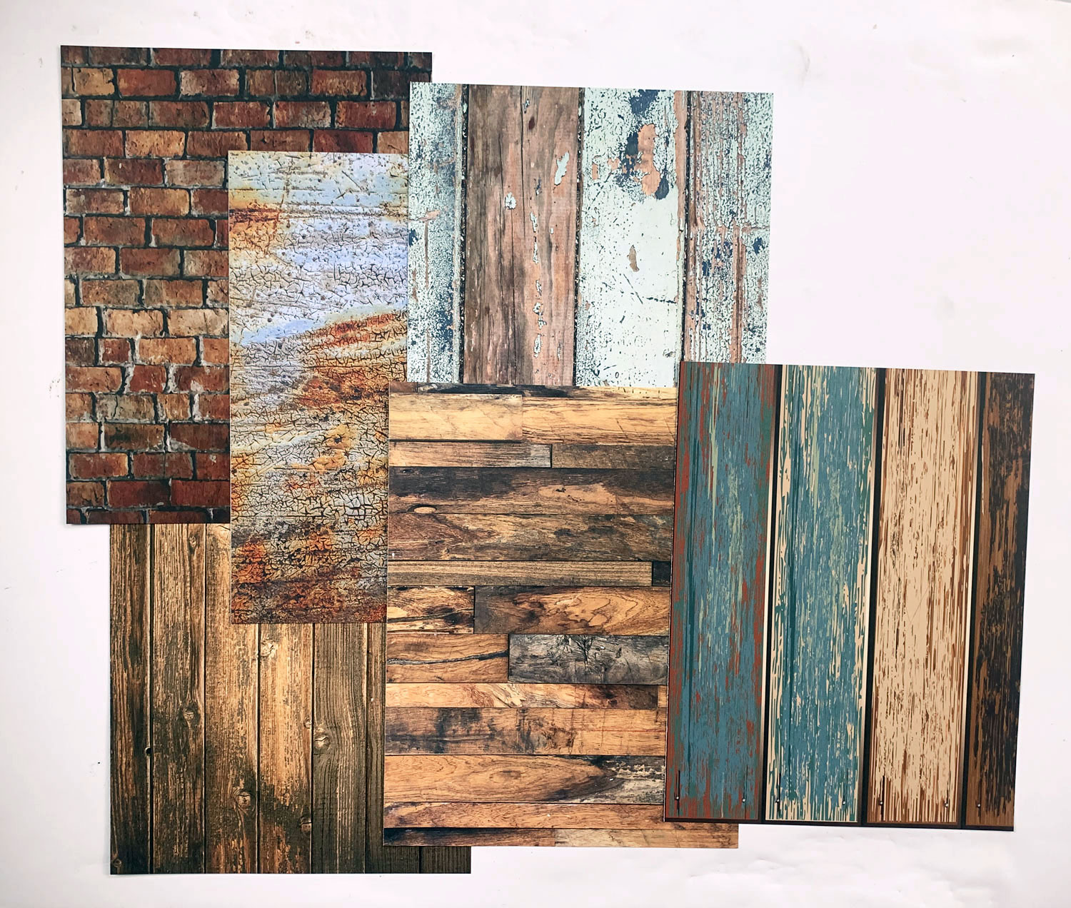 Wood & Textures  8.5x11 Paper Pack