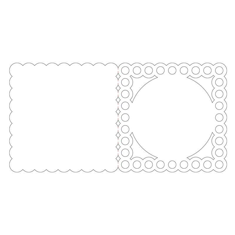 Ink Me! Luxury Shaped Cards - Beaded Frame