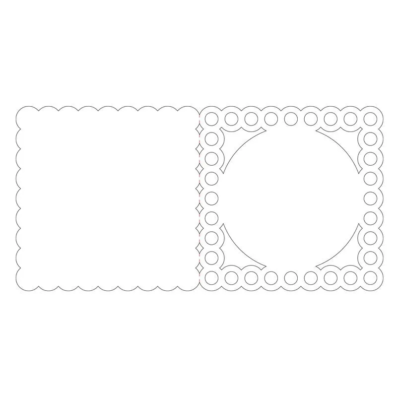 Ink Me! Luxury Shaped Cards - Beaded Frame