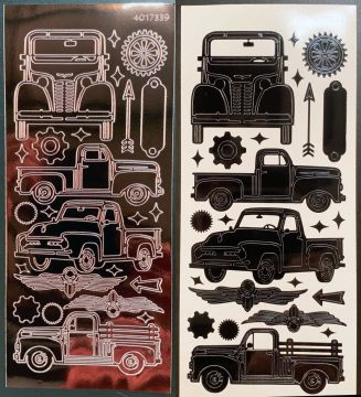 Pickup Truck Dazzles™ Stickers, 2 pack