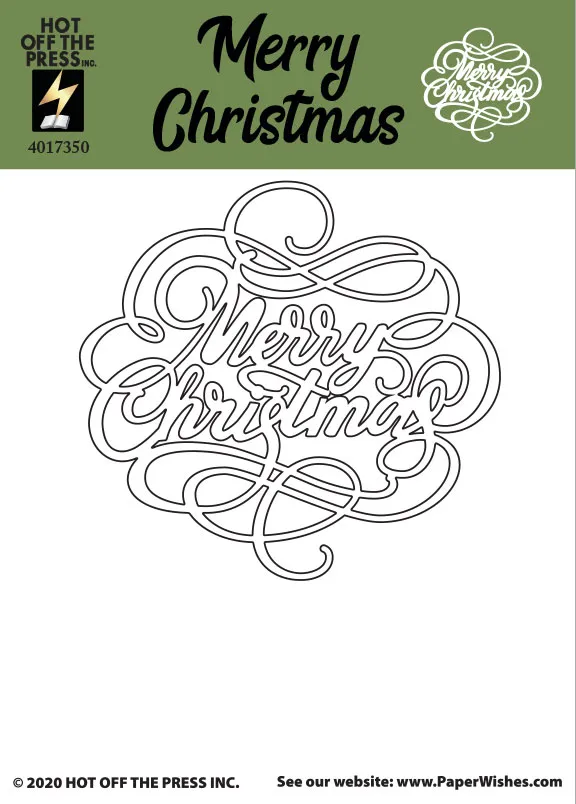 Merry Christmas Clear Stamp