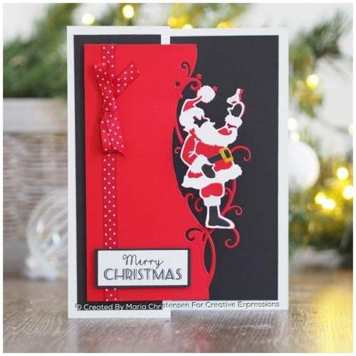 Joyous Santa Craft Die Paper Cuts Edger by Creative Expressions
