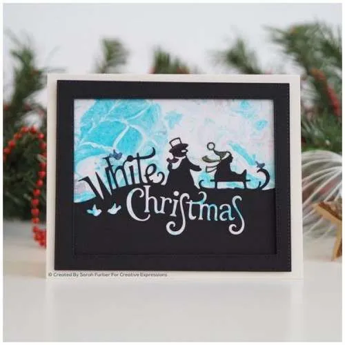 White Christmas Craft Die Paper Cuts Edger by Creative Expressions