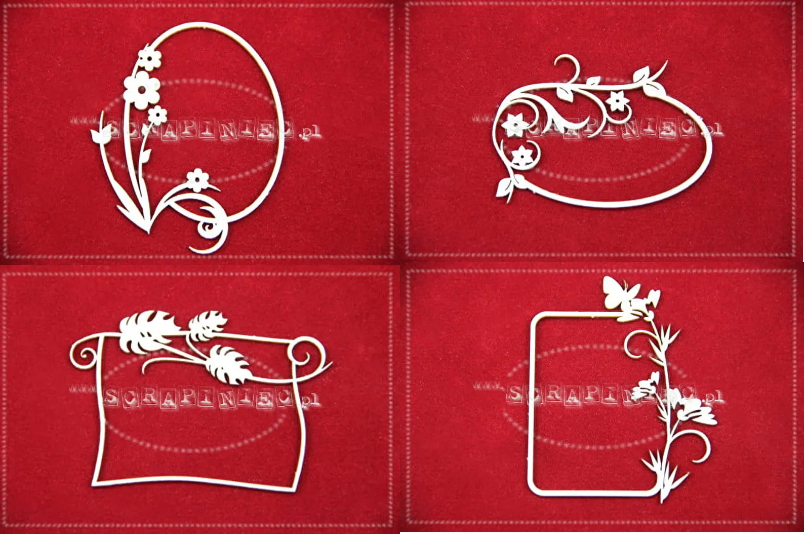 Primavera Chipboard Frames, 4 pieces