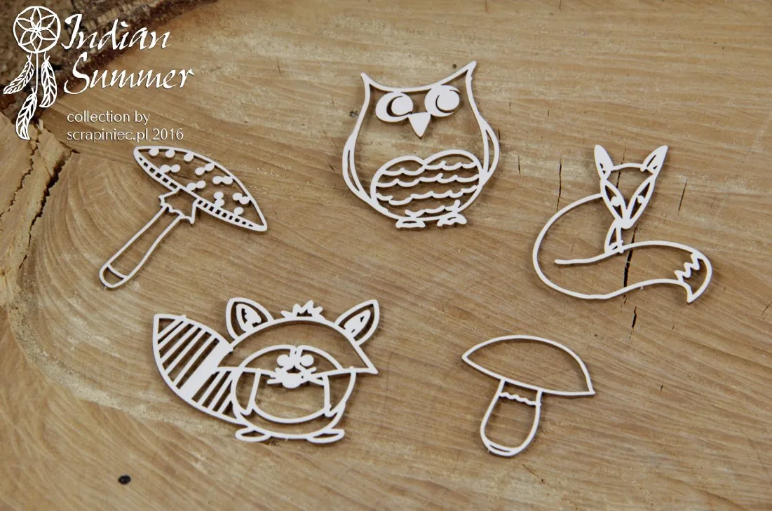 In the Forest Chipboard, 5 pieces