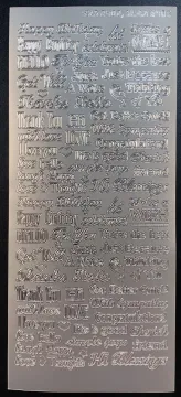 Silver Tiny Words & Phrases Dazzlesâ¢ Stickers