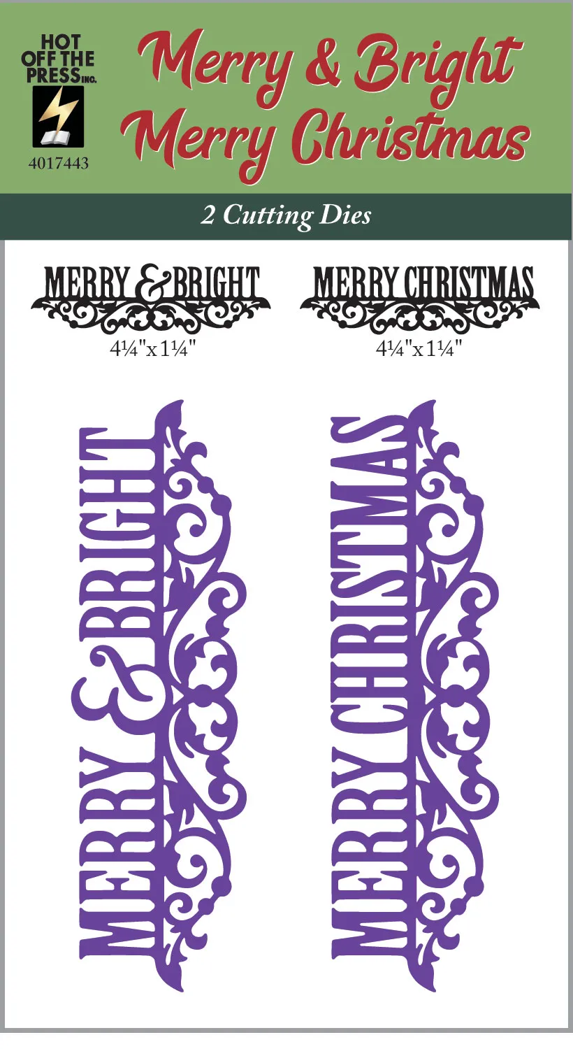 Merry & Bright, Merry Christmas Cutting Dies