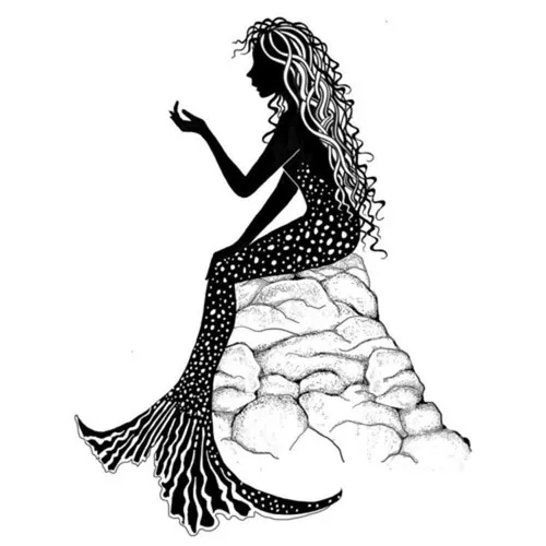 Guinevere Mermaid Clear Stamp