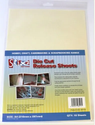 Die Cut Release Sheets, 10 pack