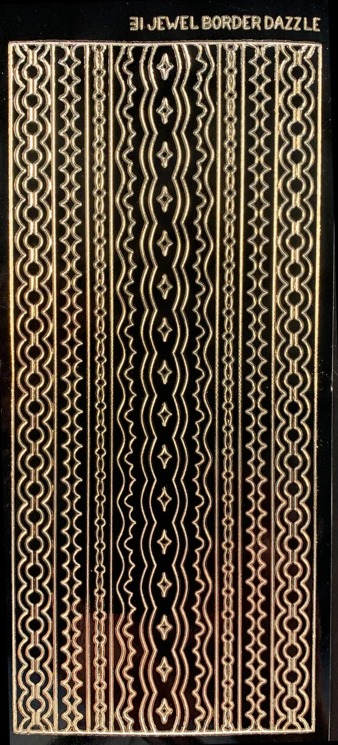 Black/Gold Border Dazzles