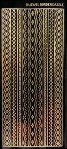 Black/Gold Border Dazzles