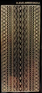 Black/Gold Border Dazzles