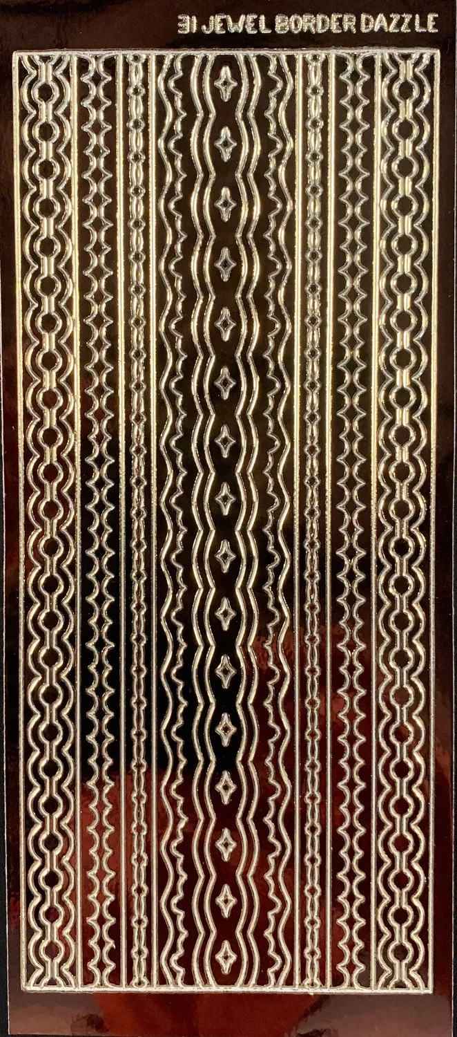Brown/Gold Border Dazzles