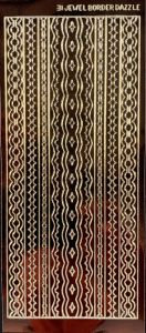 Brown/Gold Border Dazzles