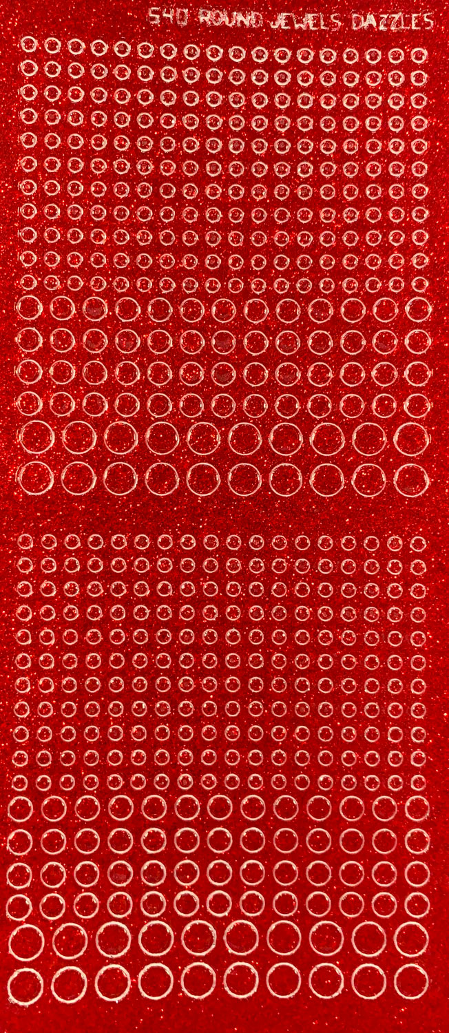 Red Glitter Jewel Dazzles™ stickers, 540 pieces