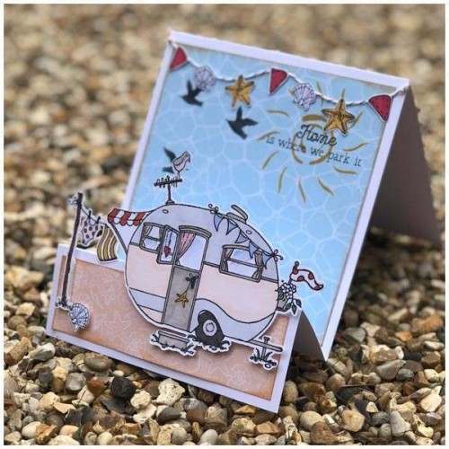 Seaside Stencil A Day at the Beach by Daisy Mae