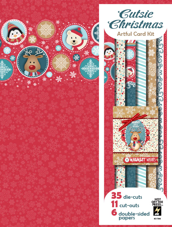 Cutsie Christmas Artful Card Kit