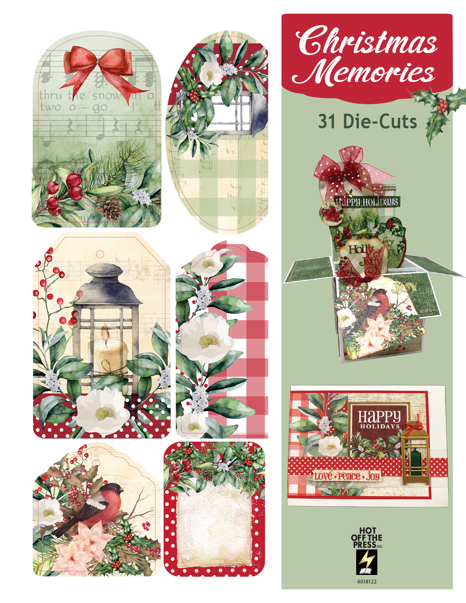 Christmas Memories Die-Cuts, 31 pieces