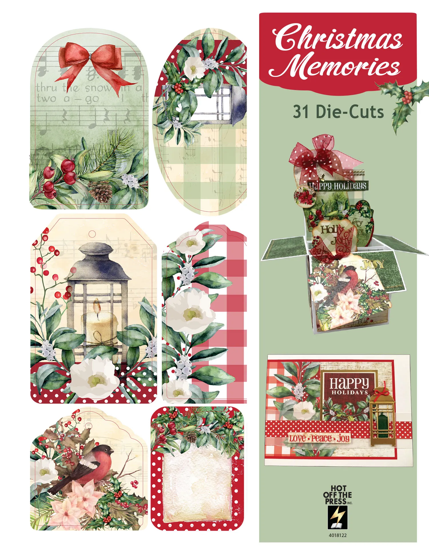 Christmas Memories Die Cuts, 31 pieces