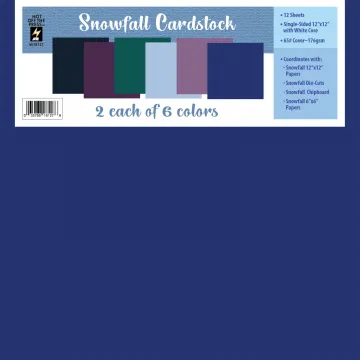 Snowfall 12x12 Solid Cardstock