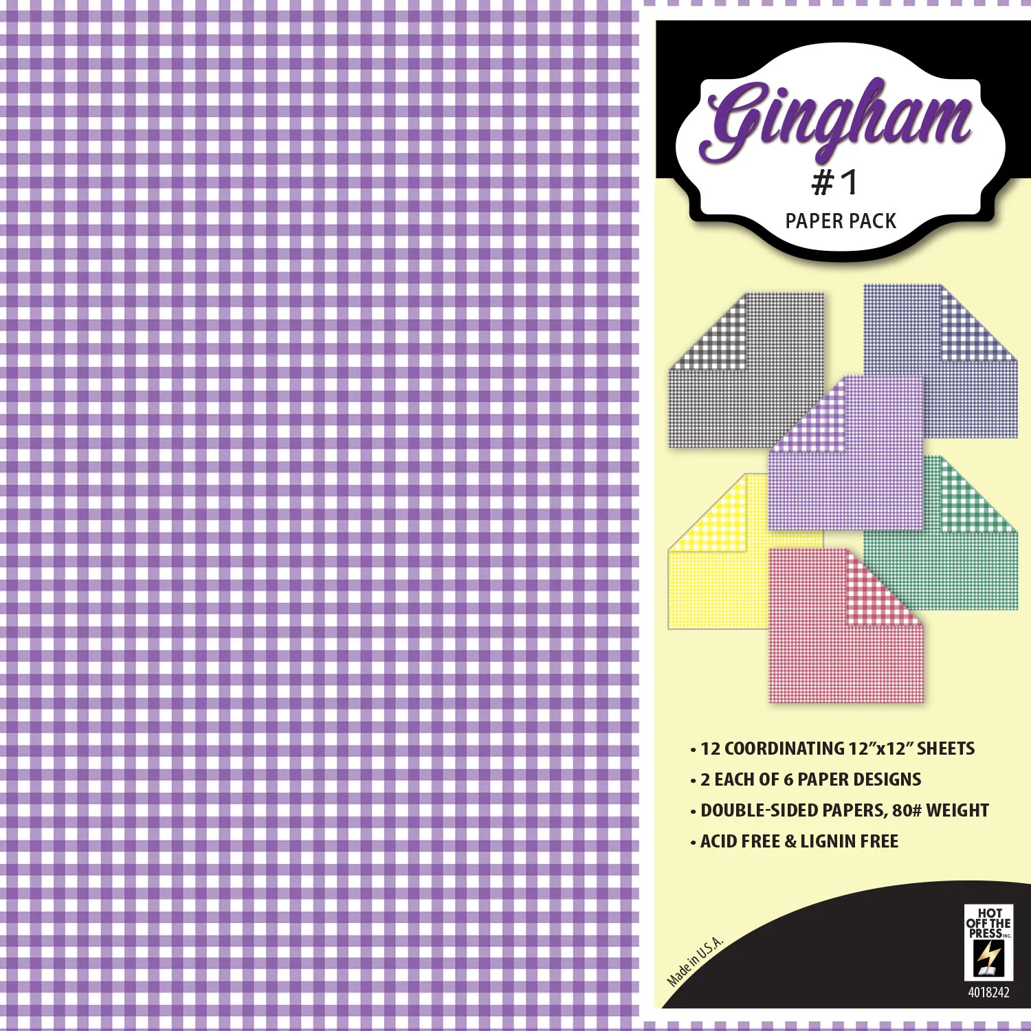 Gingham Papers #1 Paper Pack, 12x12