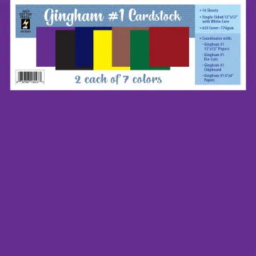 Gingham #1 Cardstock, 12 sheets