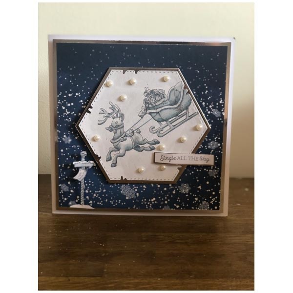 Hey Rudolph A6 Stamp Set The Village at Christmas by Daisy Mae