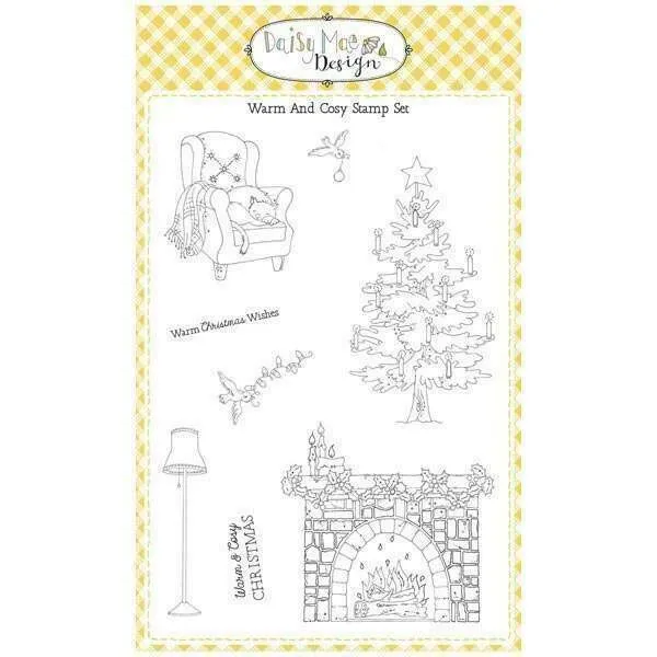 Warm and Cosy A6 Stamp Set  The Village at Christmas by Daisy Mae