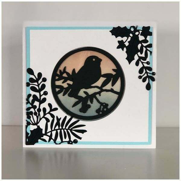 Apple Blossom Die Set Christmas Foliage 5 x7 Corner