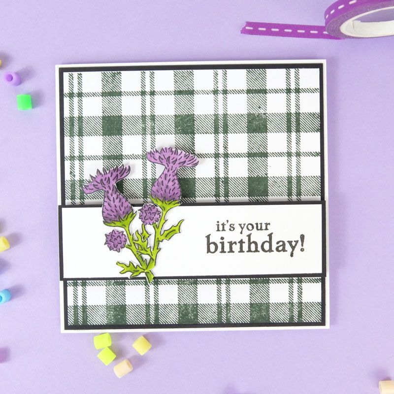 Charming in Check A6 Stamp Set