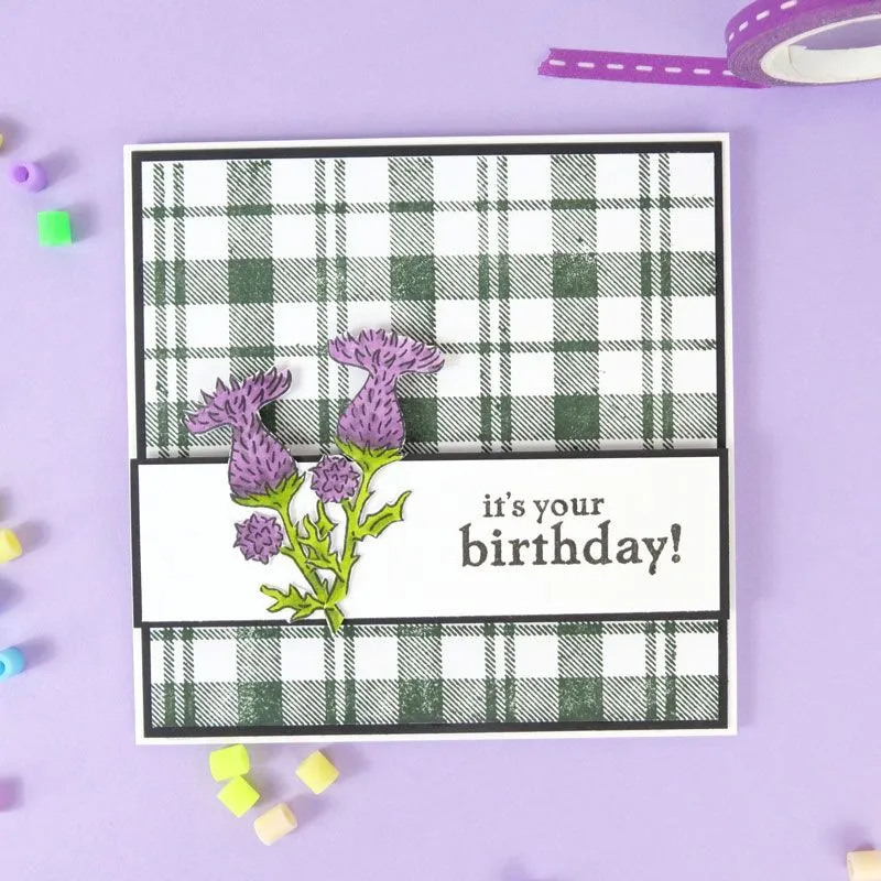 Charming in Check A6 Stamp Set