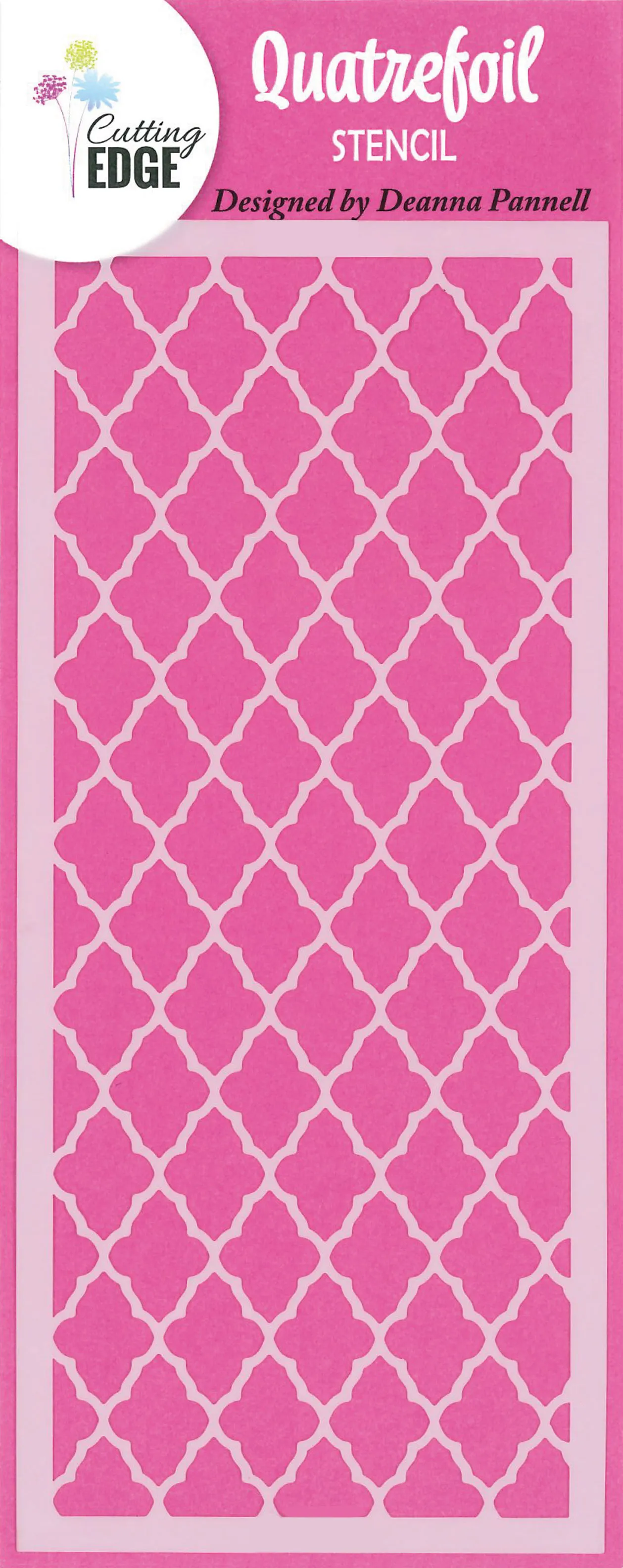 Quatrefoil Stencil, 4x9