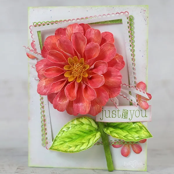 Large Zinnia Cling Stamps