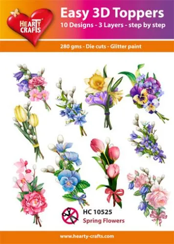 Spring Flowers 3-D Toppers