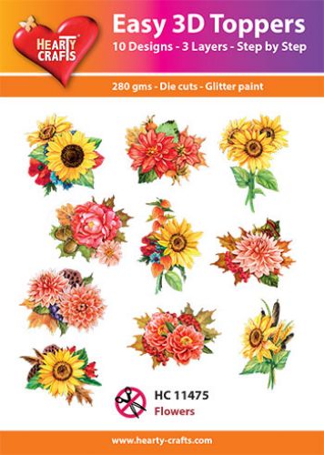 Sunflowers 3-D Toppers