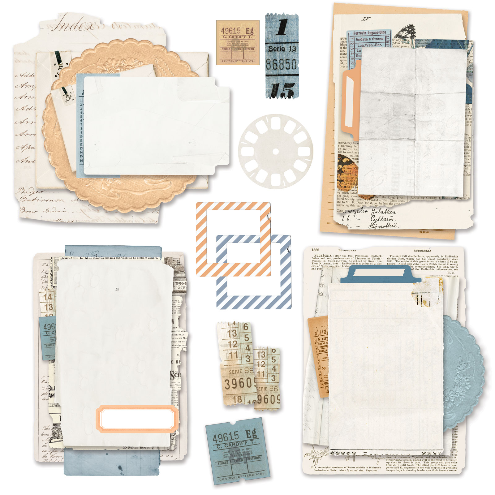 Wedgewood Ephemera Stack Vintage Artistry