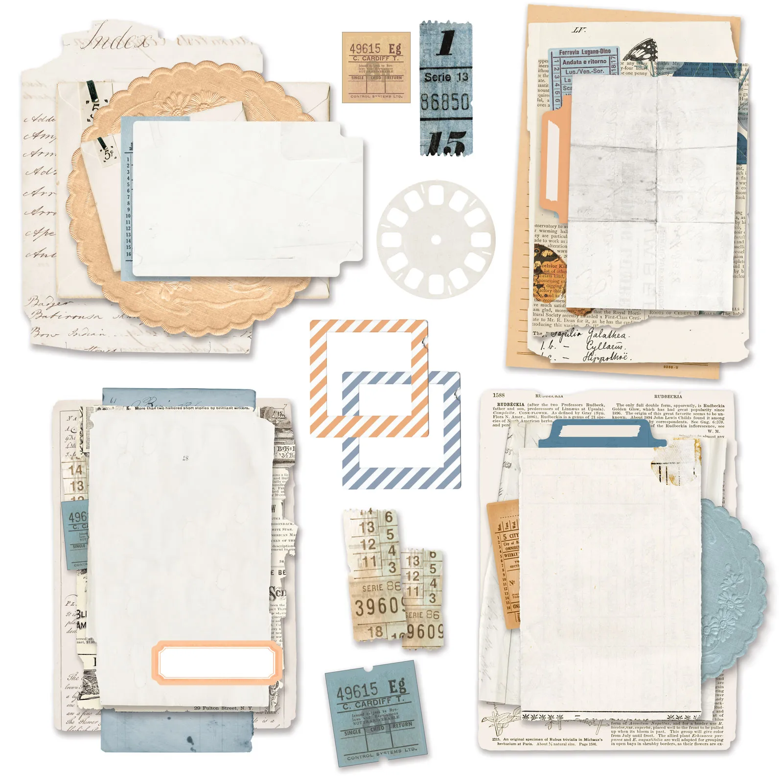 Wedgewood Ephemera Stack Vintage Artistry