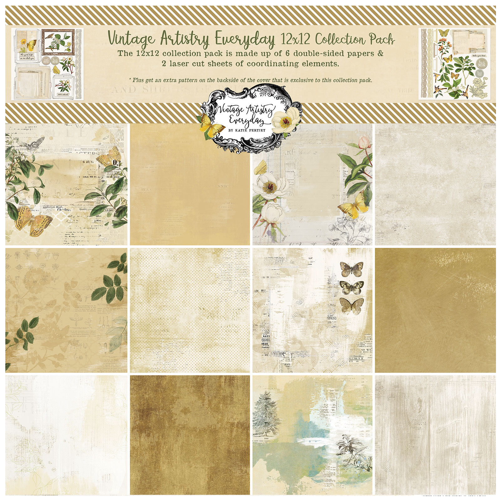 Everyday 12x12 Collection Pack Vintage Artistry