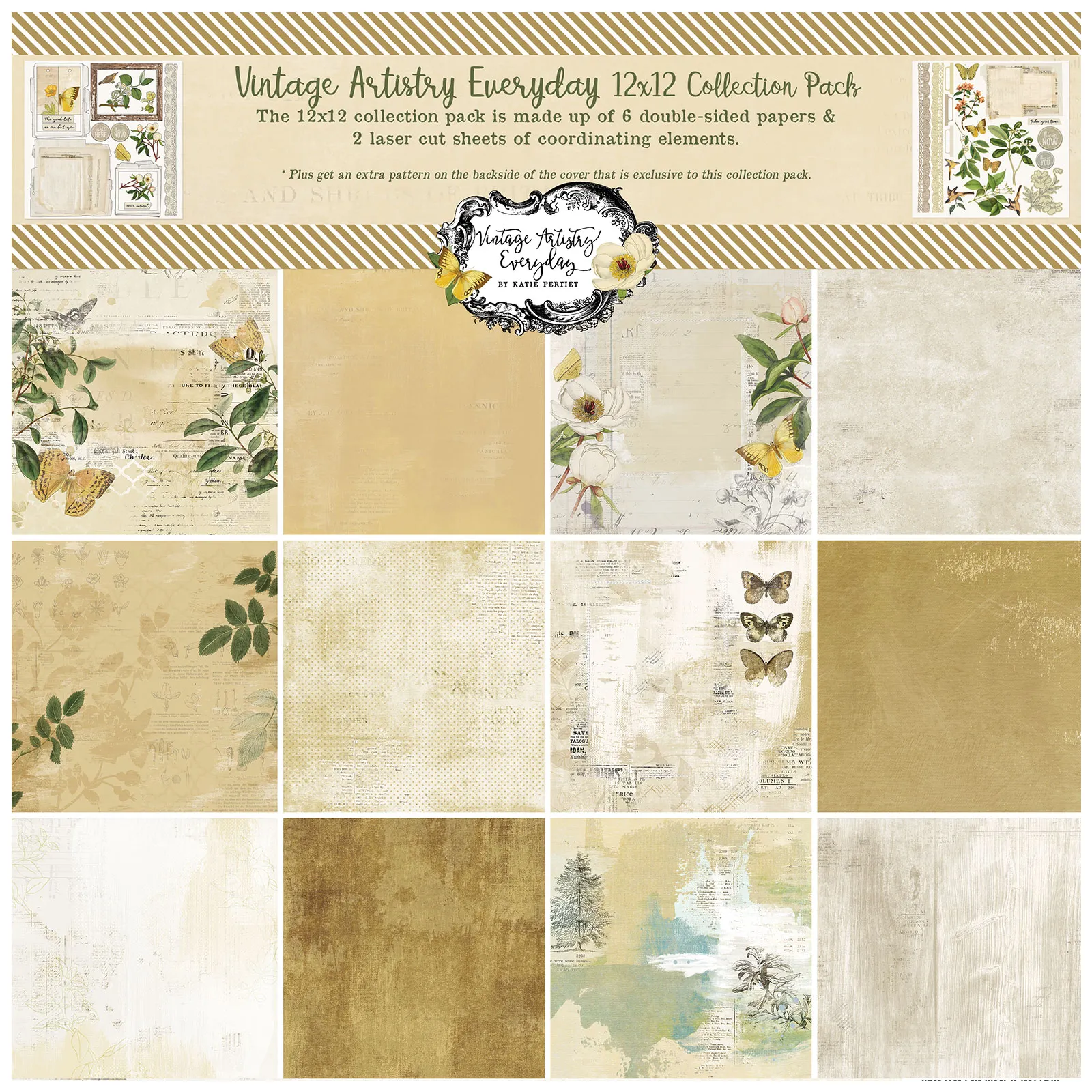 Everyday 12x12 Collection Pack Vintage Artistry