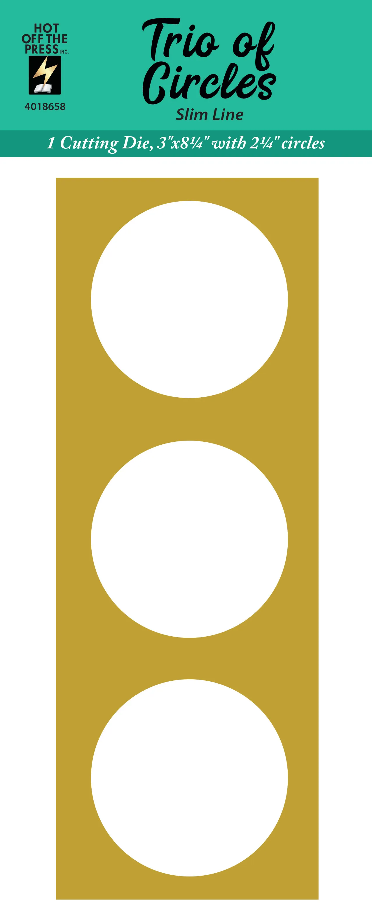 Trio of Circles Slim Line Cutting Dies