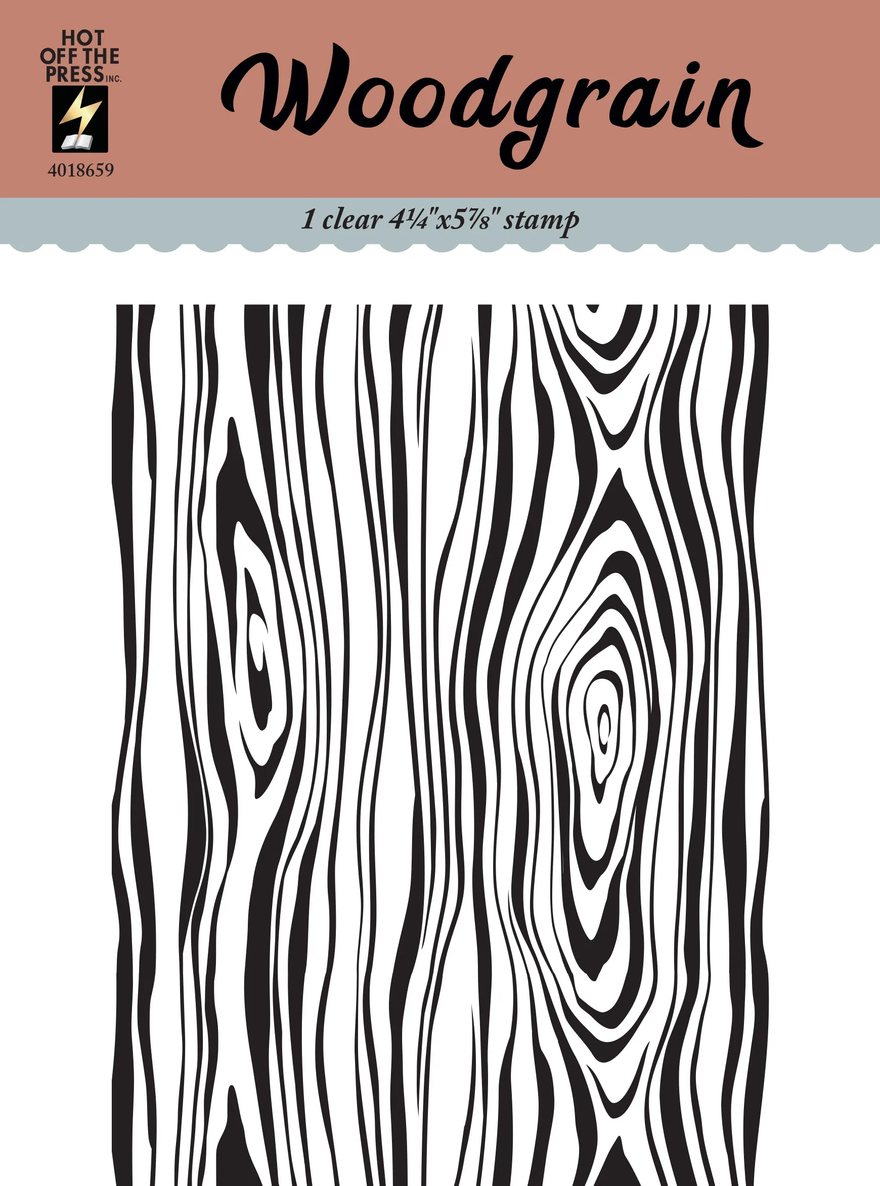 Woodgrain Clear Stamp